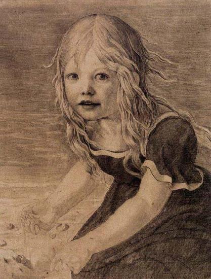Karl friedrich schinkel Portrait of the Artist-s Daughter Norge oil painting art